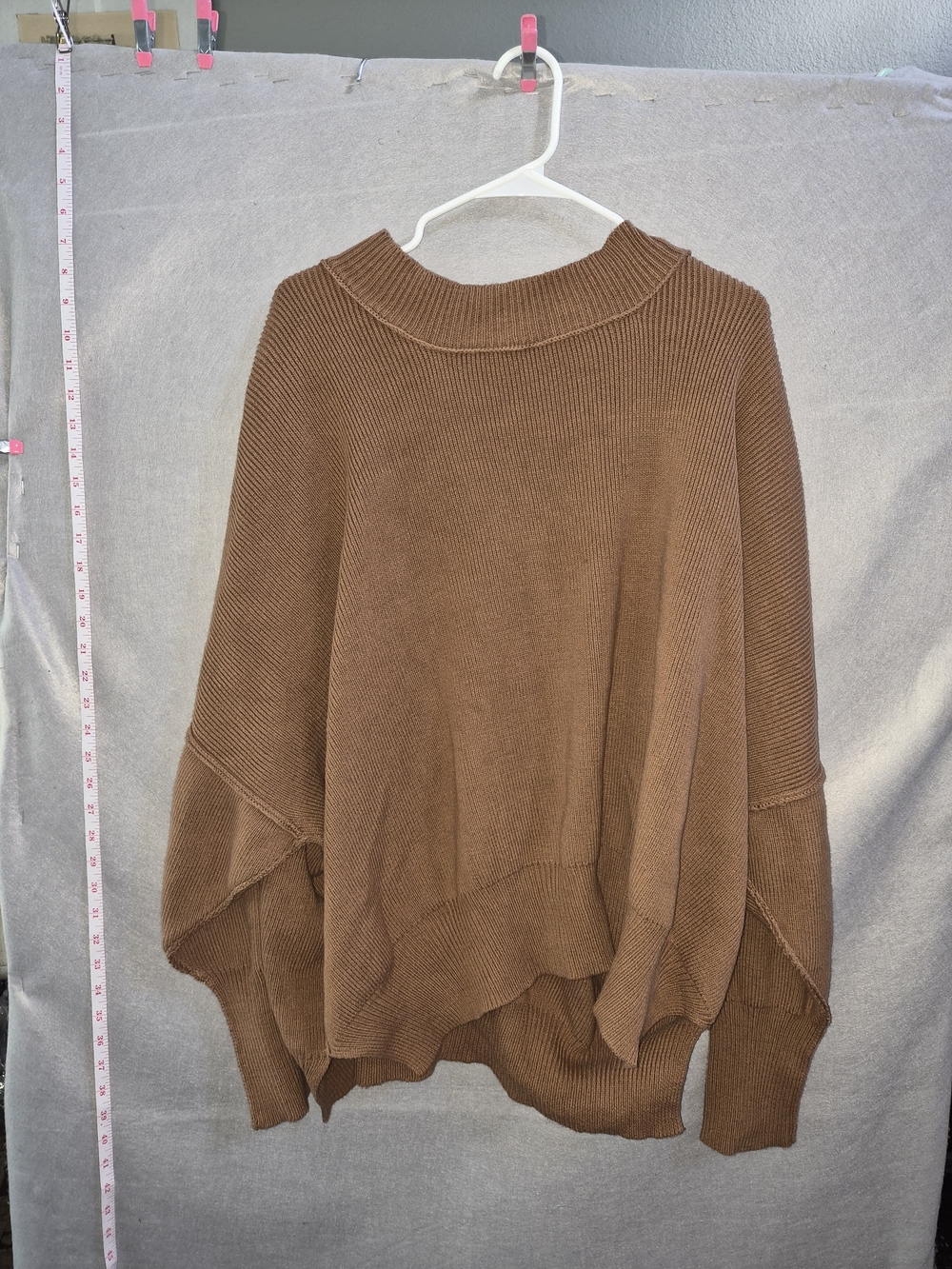 Impressions Boutique Oversized Knit Sweater – 1X – Brown